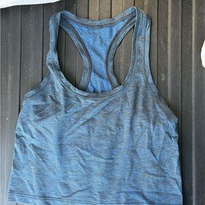 Blue Racerback Lululemon Crop